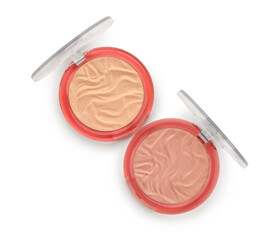 Different compact highlighter on white background