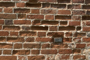 brick wall with one custom brick