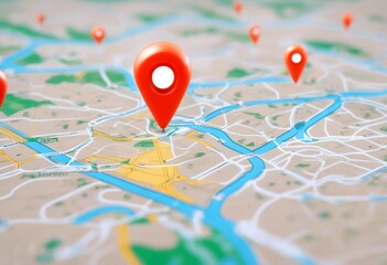 transport future location innovation technology logistics displaying map digital a delivery representing ai services pins two set gps locate journey road roadmap pin new path travel