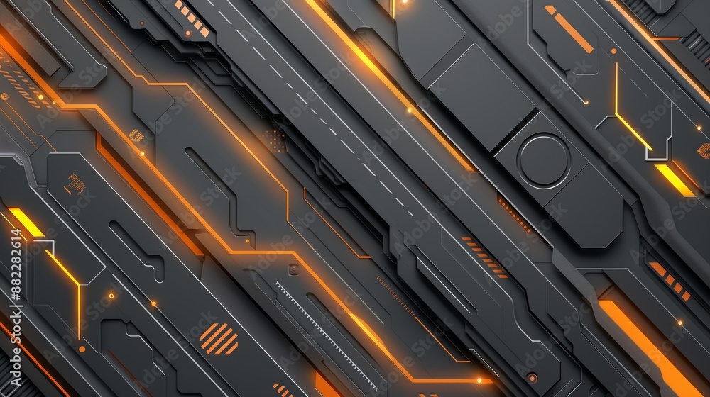 Poster abstract structure circuit computer technology business background