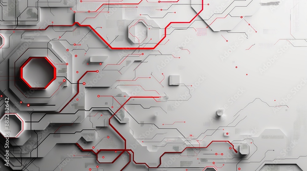 Leinwandbilder abstract structure circuit computer technology business background