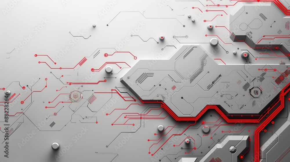 Aufkleber abstract structure circuit computer technology business background