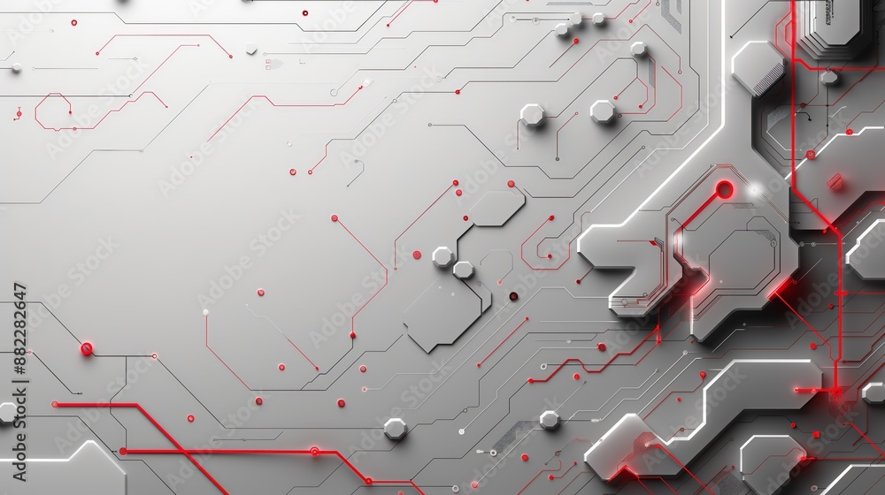 Fototapete abstract structure circuit computer technology business background