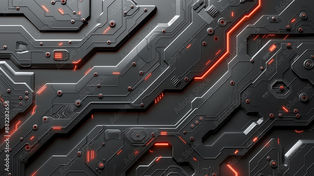 Leinwandbilder abstract structure circuit computer technology business background