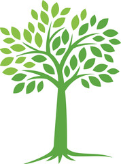 Obraz premium Garden plant natural symbols template. Tree of life branch with leaves business sign collection. Vector illustration.Organic nature icon.