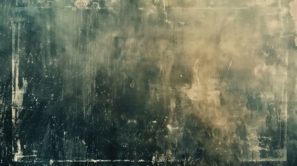 Naklejka premium Dark grunge texture with distressed aged paint and weathered vintage border