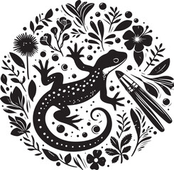 Animal Newt Vector art new 2024 