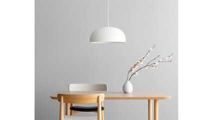 Elegant minimalist dining room with a modern table, simple chairs, and understated decor creating a clean and inviting space perfect for stylish and contemporary living High Resolution picture, ,