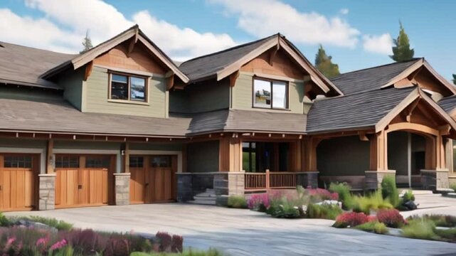 Ultra minimal free video of house in the village with space with colorful lights HD resolution with hyper realistic 4K Background.