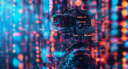 Futuristic VR Experience in Digital Art