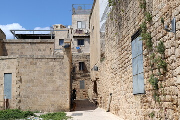 Akko Israel 05/26/1924. Ancient city - port on the shores of the Mediterranean Sea
