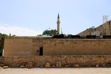 Akko Israel 05/26/1924. Ancient city - port on the shores of the Mediterranean Sea