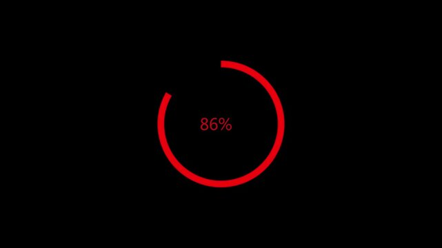Progess Bar Neon Color Black Background