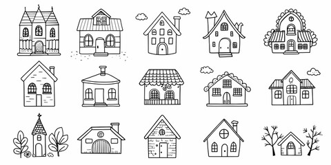 Charming house collection with whimsical architectural designs