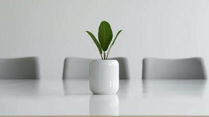 Business team discussing in a conference room, showcasing how the combination of teamwork, moral integrity, and environmental awareness leads to successful business outcomes Illustration, Image, ,