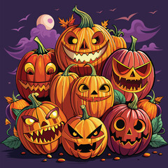Halloween background pumpkin