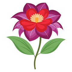 Flower vector illustration decorative natural design elements