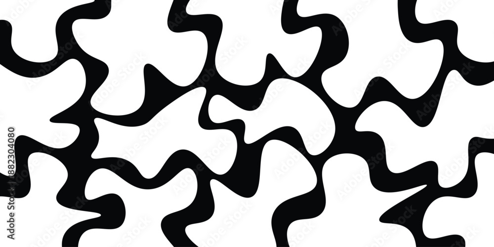 Poster modern liquid irregular blob shape. black cube drops simple shapes vector. liquid blob shapes patter
