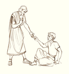 Apostle Peter heals a lame man