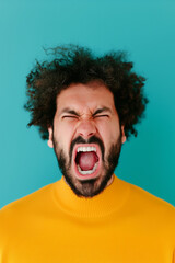 Man Screaming With Anger