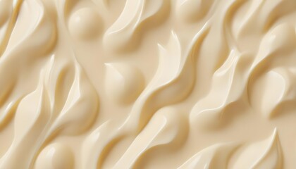Obraz premium Milky white chocolate cream closeup texture