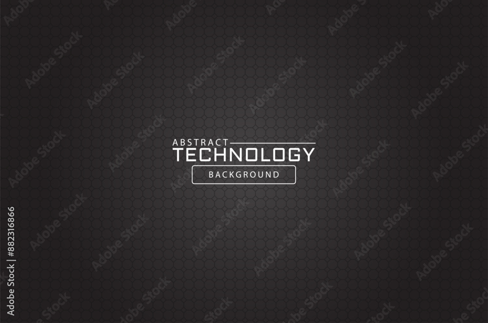 Aufkleber black 3d vector hexagonal technology abstract background. abstract modern technology