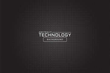 Black 3D vector hexagonal technology abstract background. Abstract modern technology