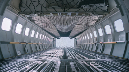 Obraz premium Inside an Air Cargo Hold