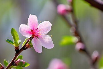 Obraz premium pink magnolia flower