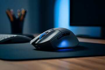 Modern PC Mouse with LED Lights