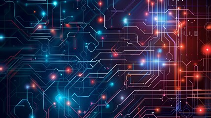 High technology symbols, flat, background screen, | ハイテク シンボル、フラット、背景画面