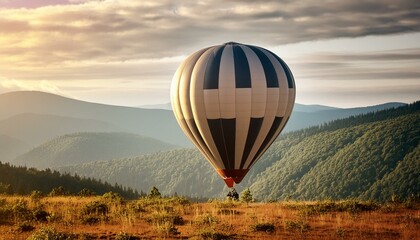 Obraz premium Closeup of a hot air balloon 