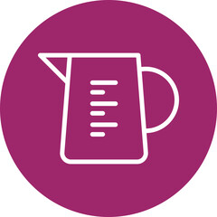 Pitcher Vector Line White Circles Multicolors