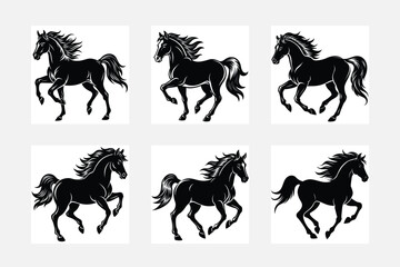 apache horse black tattoo vector design graphic vector human tribal apache horse black tattoo vector design graphic vector human tribal set