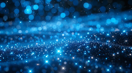 Blue abstract starry background