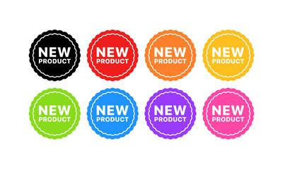 New product set icons. Flat style. Vector icons.