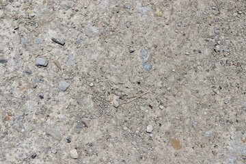 A close view of the gravel ground surface.