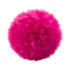 Stylish Fluffy Ball Pom-Poms: Fashionable Additions to Accessories , isolated on transparent background, cutout(png) 