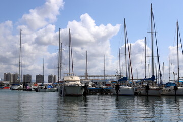 Fototapeta premium Akko Israel 05/26/1924. An ancient port city on the shores of the Mediterranean Sea in northern Israel.