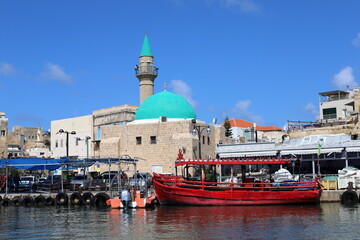 Akko Israel 05/26/1924. An ancient port city on the shores of the Mediterranean Sea in northern...