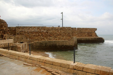 Akko Israel 05/26/1924. An ancient port city on the shores of the Mediterranean Sea in northern...