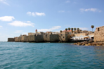 Akko Israel 05/26/1924. An ancient port city on the shores of the Mediterranean Sea in northern...