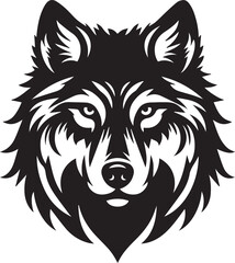 Obraz premium wolf black art illustration 