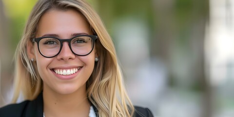 Experienced study abroad consultant offering guidance services with a friendly smile. Concept Study Abroad Programs, Consulting Services, Friendly Guidance, Experienced Consultant, Smiling Assistance