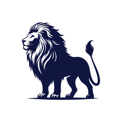 lion black and white