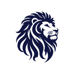 Vector Lion silhouette design illustration template	