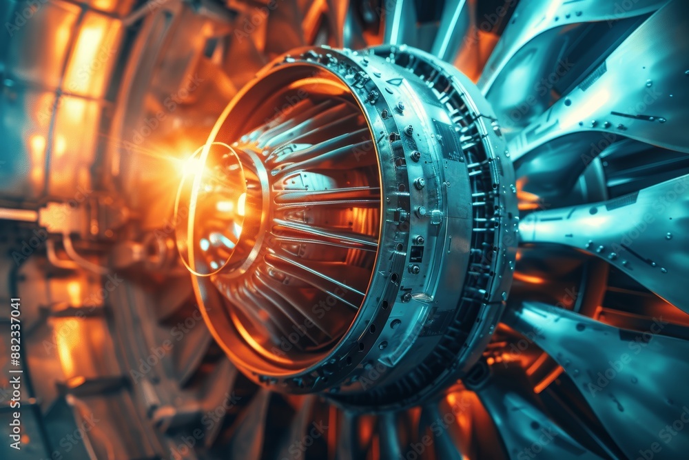 Poster high performance jet engine diagnostics and measurements by engineers in industrial setting