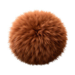 Fototapeta premium A Fluffy Ball Pom-Pom: Crafting Fun for All Ages, isolated on transparent background, cutout(png) 