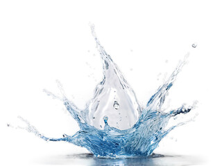Splash  de agua cristalina, PNG.