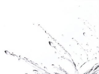 Salpicadura de agua cristalina, PNG.